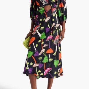 NWOT Farm Rio Mushroom Midi Dress — Medium